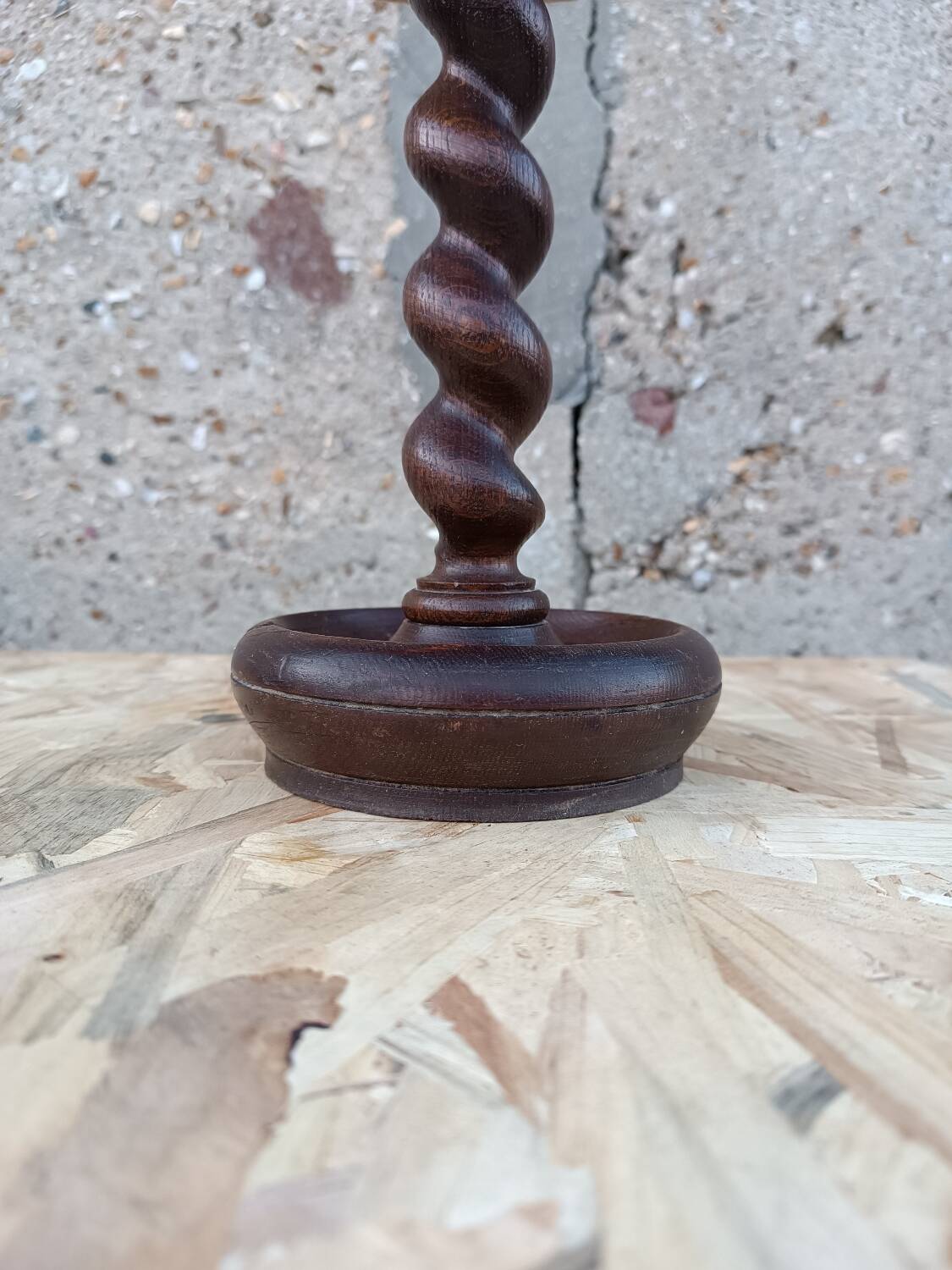 Turned wooden lamp 1950