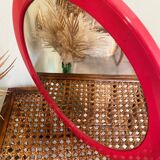 Vintage red mirror