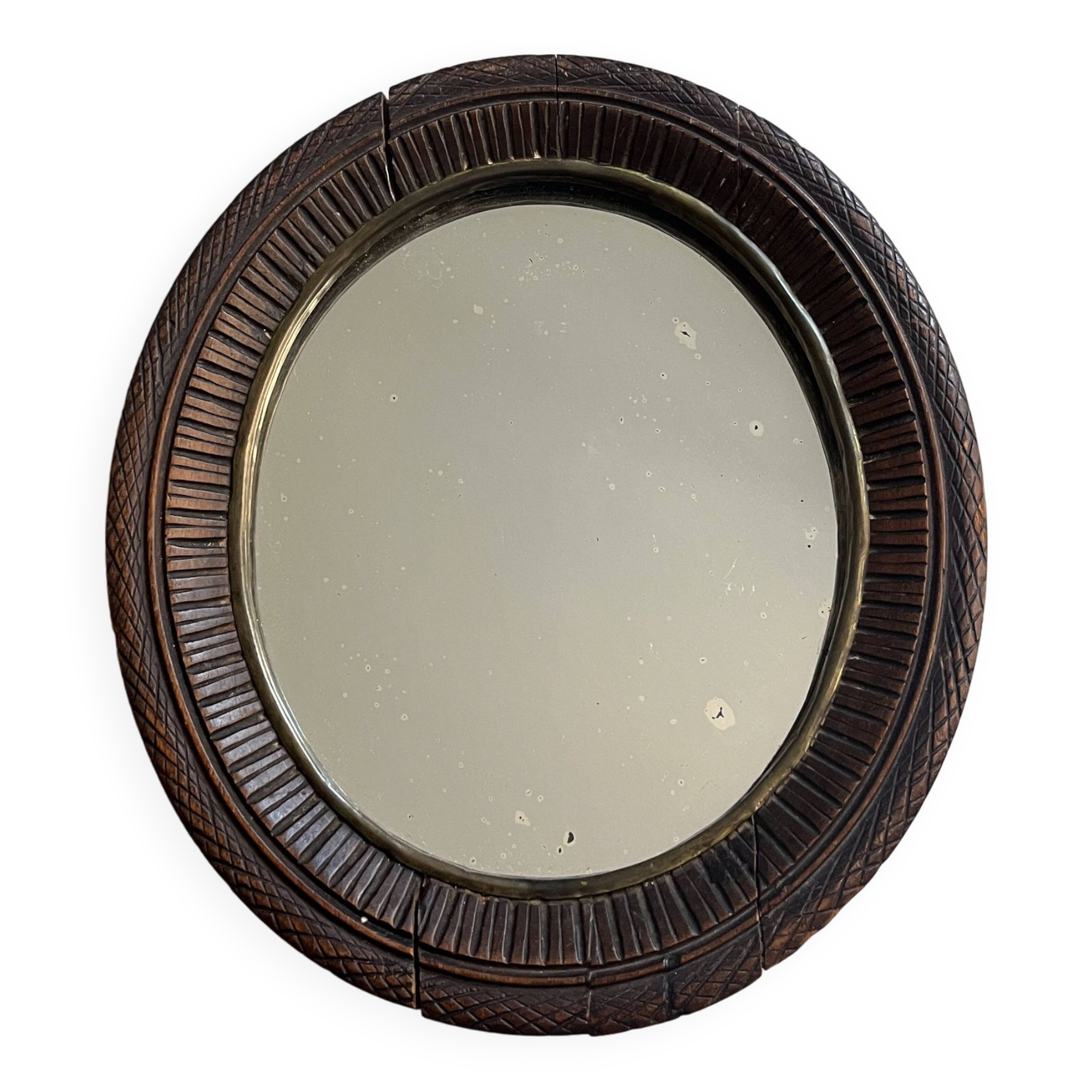 Petit miroir en bois