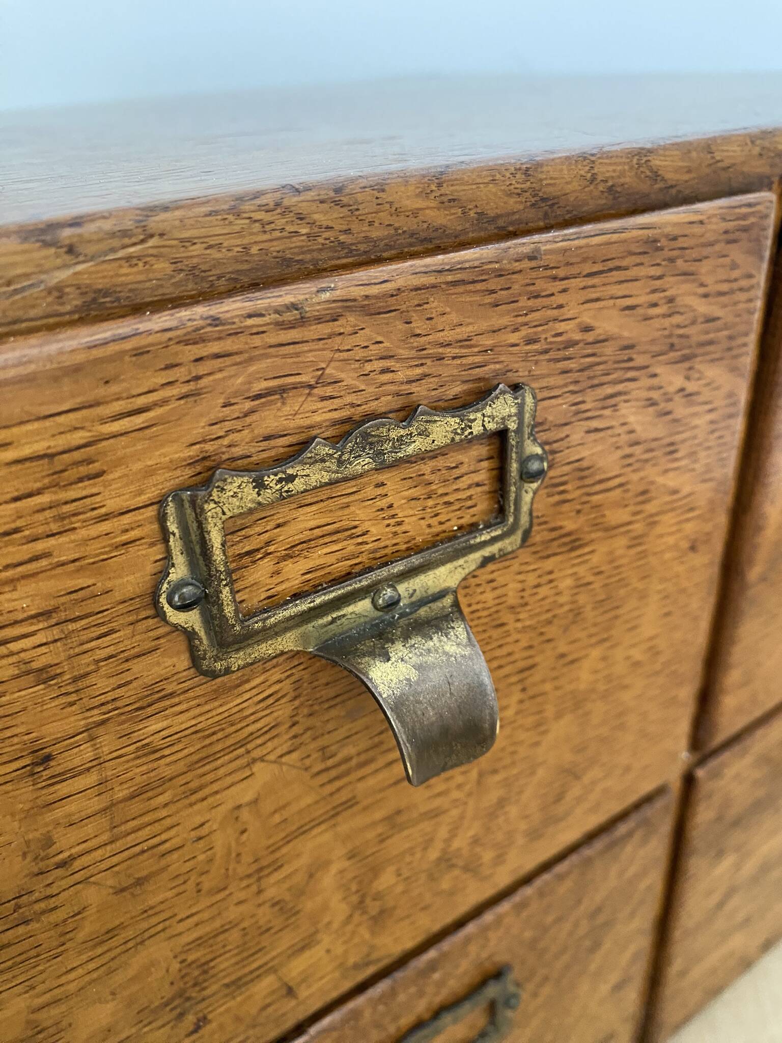 Vintage professional furniture, shannon unis france four-drawer filing cabinet for postcards