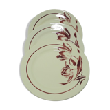 Set of 3 plates Badonviller