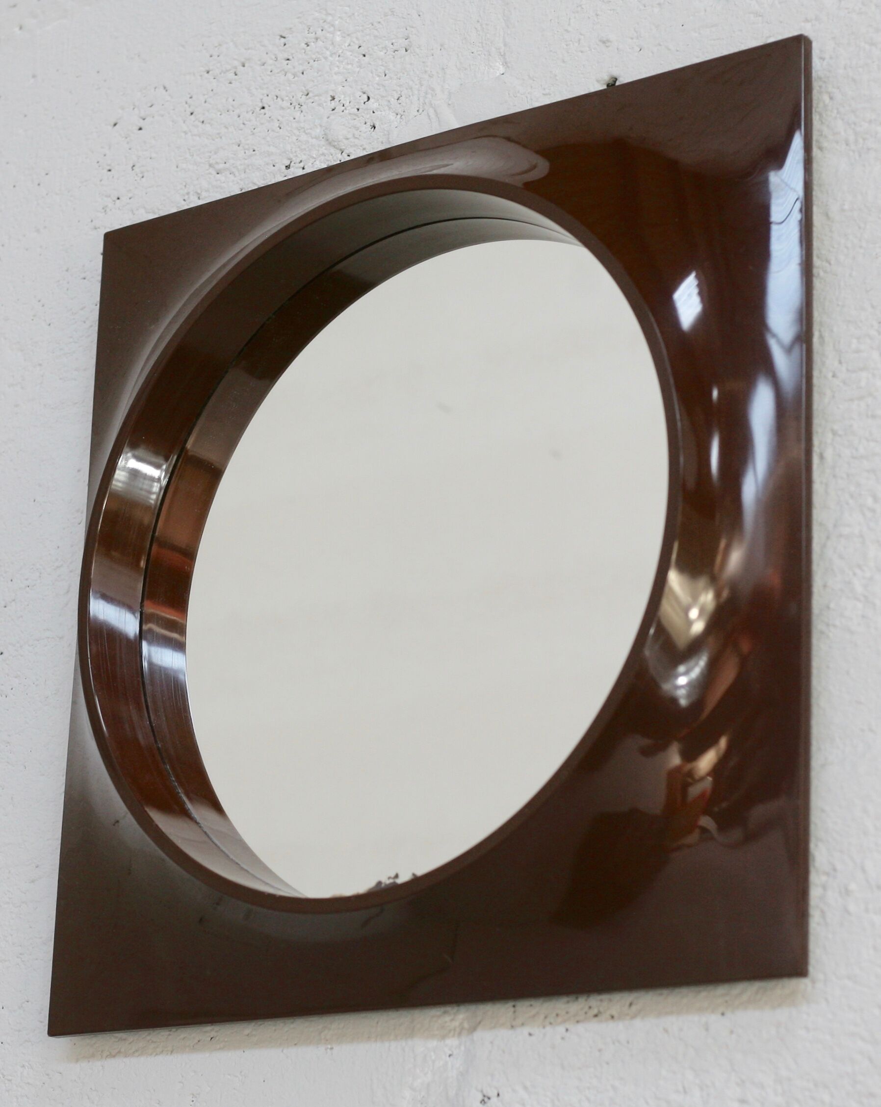 Mirror "space age" plastic, France, circa 1970