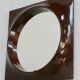 Mirror "space age" plastic, France, circa 1970