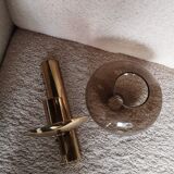 Sciolari smoked glass wall light 1970