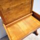 Old school desk renovated in solid oak