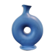 Blue donut vase