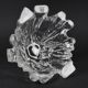Vintage 1970s Maleras 'Isak' Art Glass Crystal Bowl By Mats Jonasson.