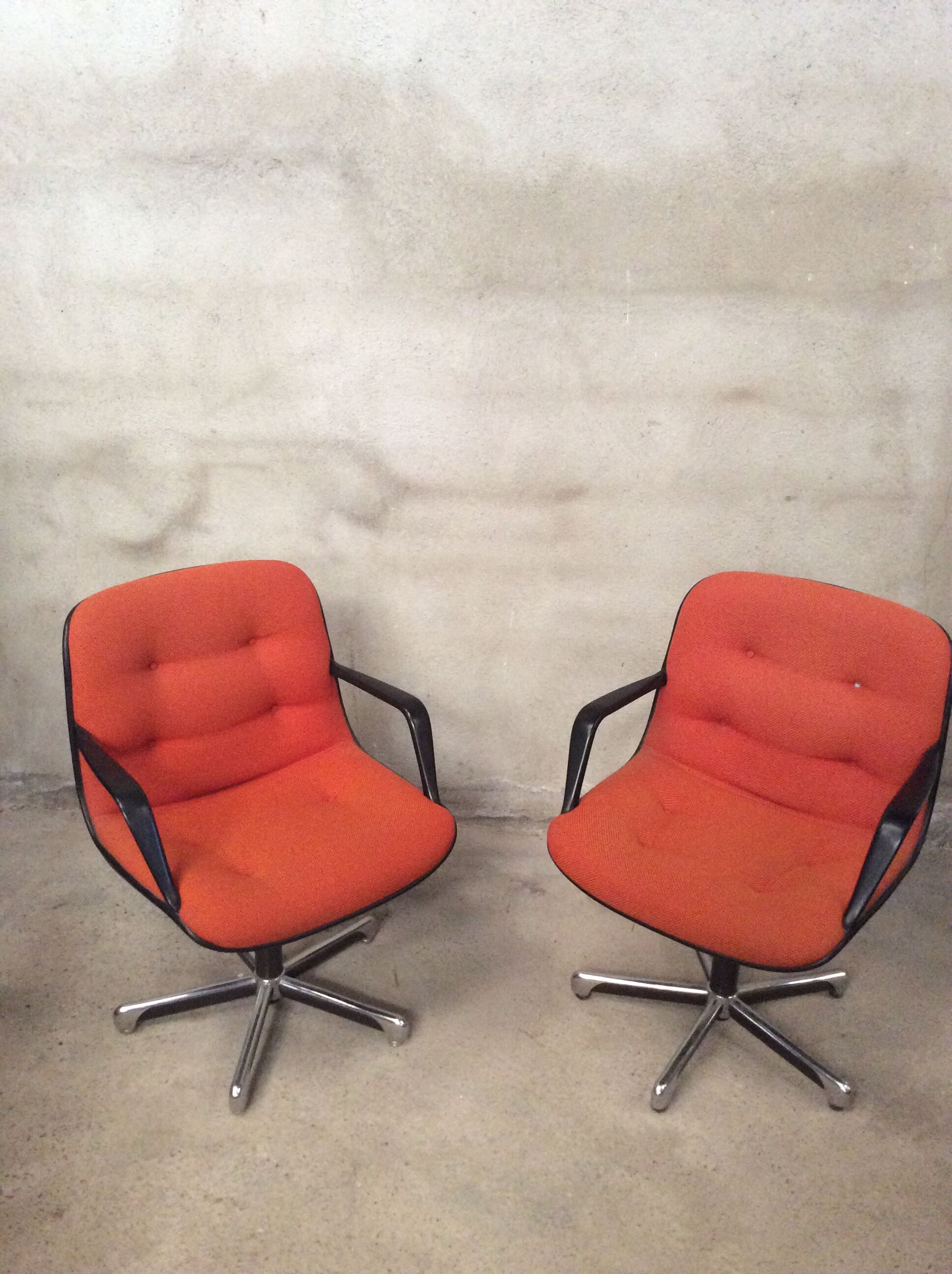 Pair of armchairs by Charles Pollock 1970