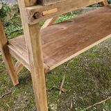 Raw wood console