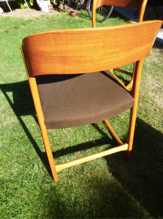 Set of 4 Baumann sleigh chairs