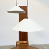 Lita 6047 White Pendant Light – Ø50 – 80s French Industrial Design