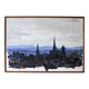 Oil on canvas View of Dijon 1976 Jean-François Devalière