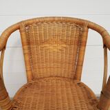 Old chair in bamboo 60s
