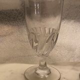 3 old blown glasses