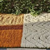 Handmade traditional beni ourain rug, size 2/3 m.