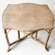 Natural rattan table, circa 1960-1970