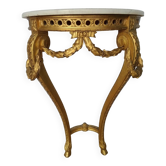 Console style louis XVI en bois doré