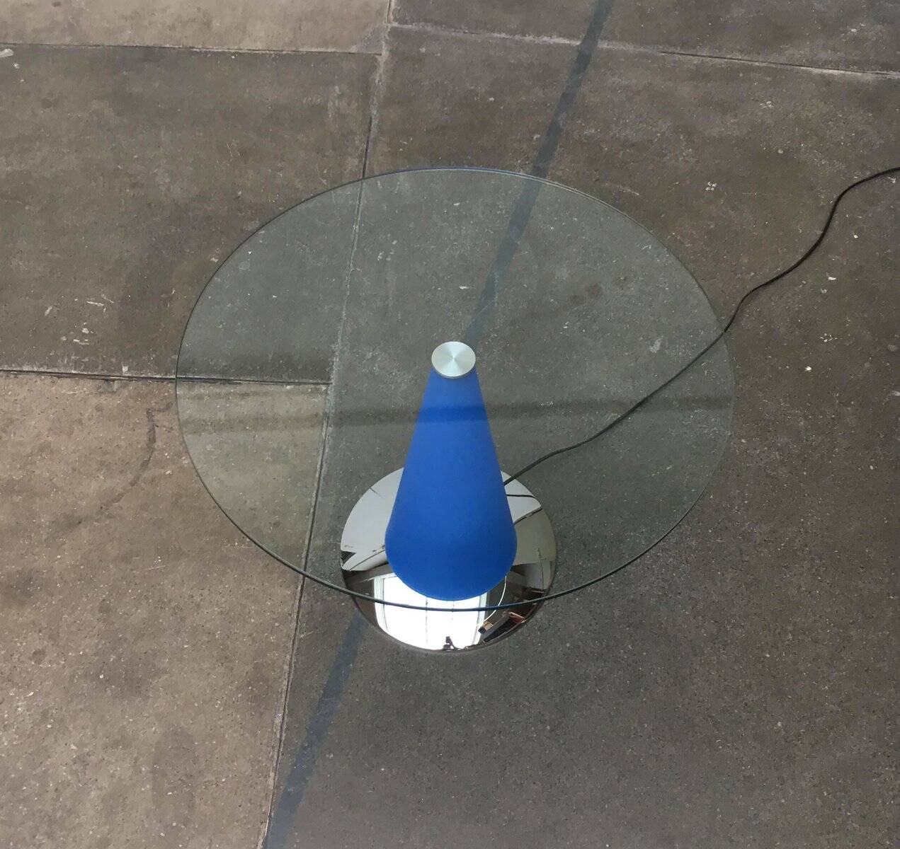 Birillo postmodern side table and floor lamp by Parisotto for Fontana Arte, 1980s