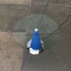 Birillo postmodern side table and floor lamp by Parisotto for Fontana Arte, 1980s