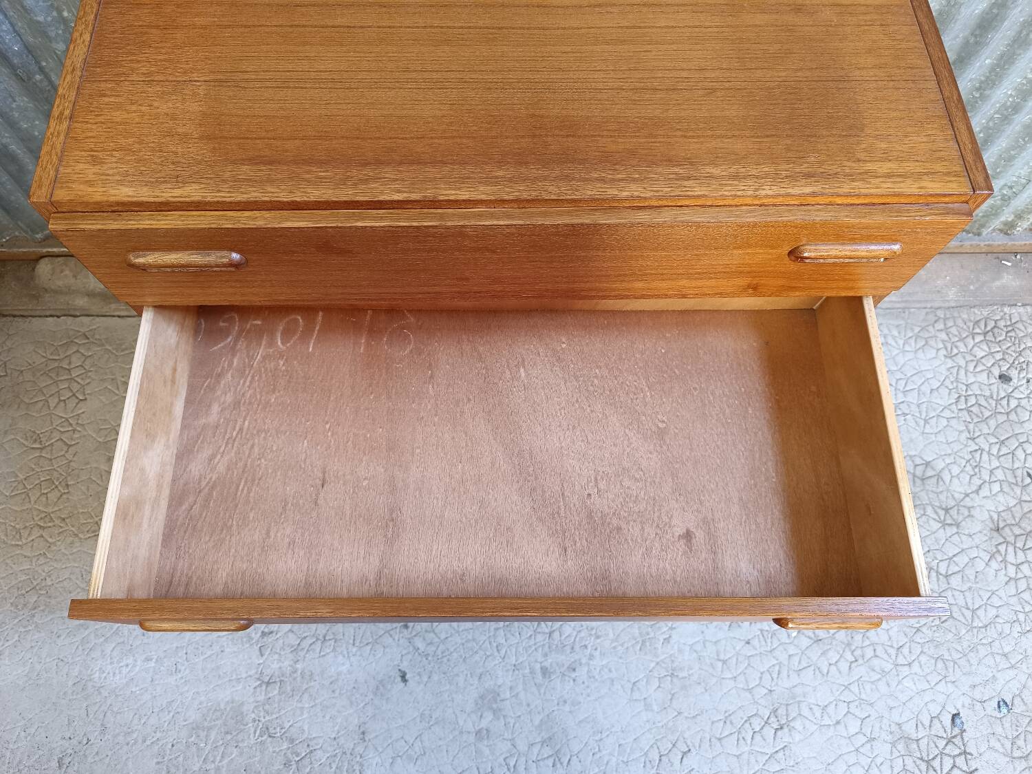 Vintage Scandinavian teak chest of drawers