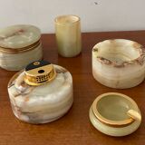 Vintage smoking set 70s in onyx