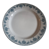 Round dish BFK Boch Frères Keramis decoration "fruit"