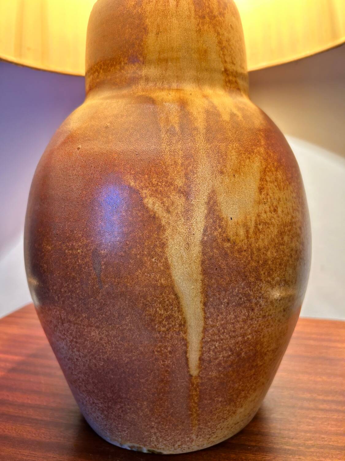 Large sandstone lamp from the 60s