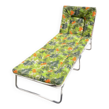 Vintage sun lounger - deckchair with floral decor