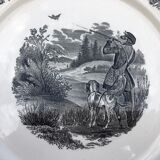 Service of 4 hollow plates Villeroy & Boch, Artemis collection theme "Hunting"