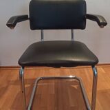 Office chair with a chrome design