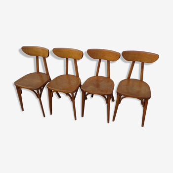 4 chaises bistrot banane Luterma