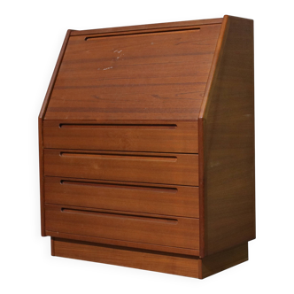 Danish Teak Writing Desk By Torring