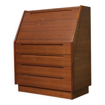 Danish Teak Writing Desk By Torring