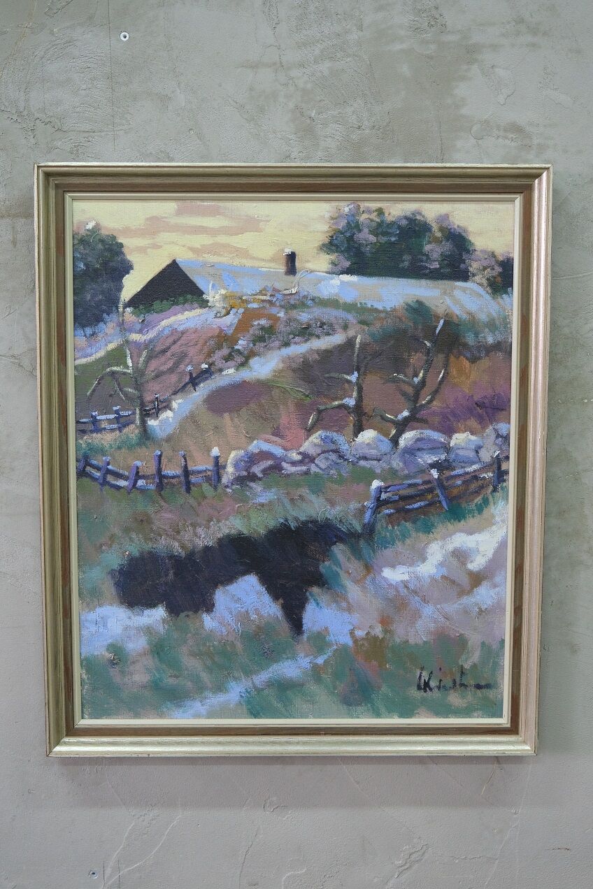 Scandinavian Modern Painting, Kai Christensen, 1970s