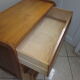 Vintage wood and rattan dresser