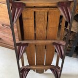 Ancienne luge américaine en bois vintage