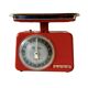 Stube vintage red lacquered metal kitchen scale - force 10