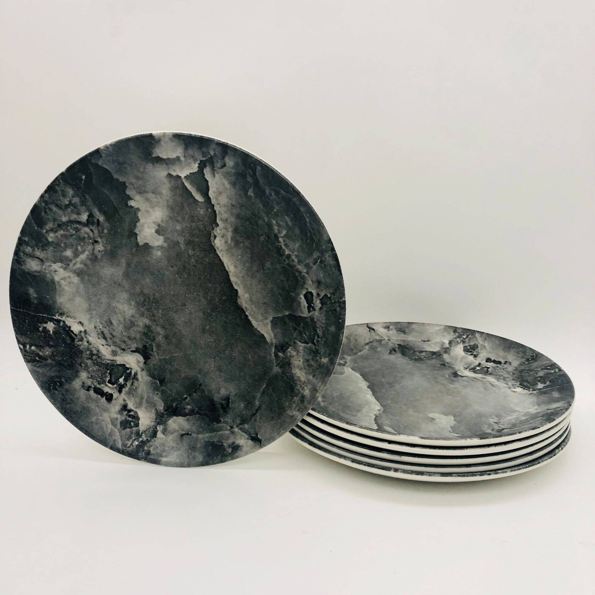 6 flat plates, Federated Potteries Staffordshire (England).