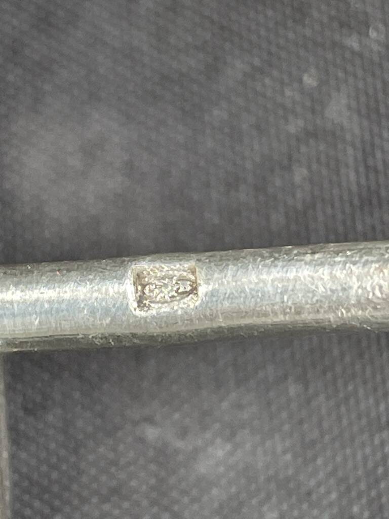 6 Large knife rests – Cailar Bayard – Silver-plated metal