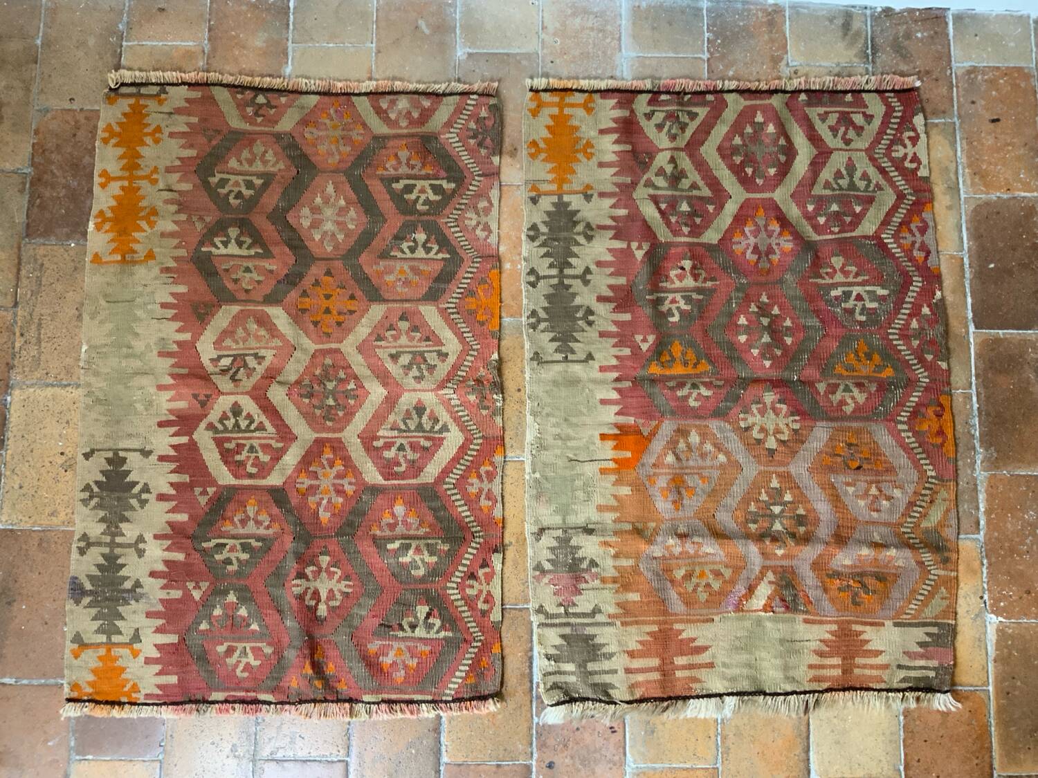 Pair of old rugs