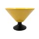 Vase conique jaune, style postmoderne, Italie années 1980