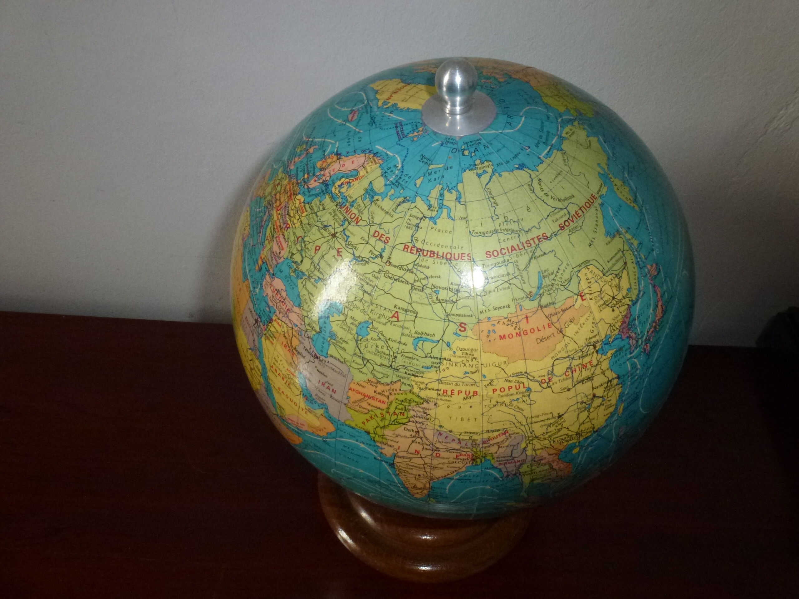 Globe World Map Taride 1978