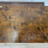 1930s art decò tray by fada in wood and metal