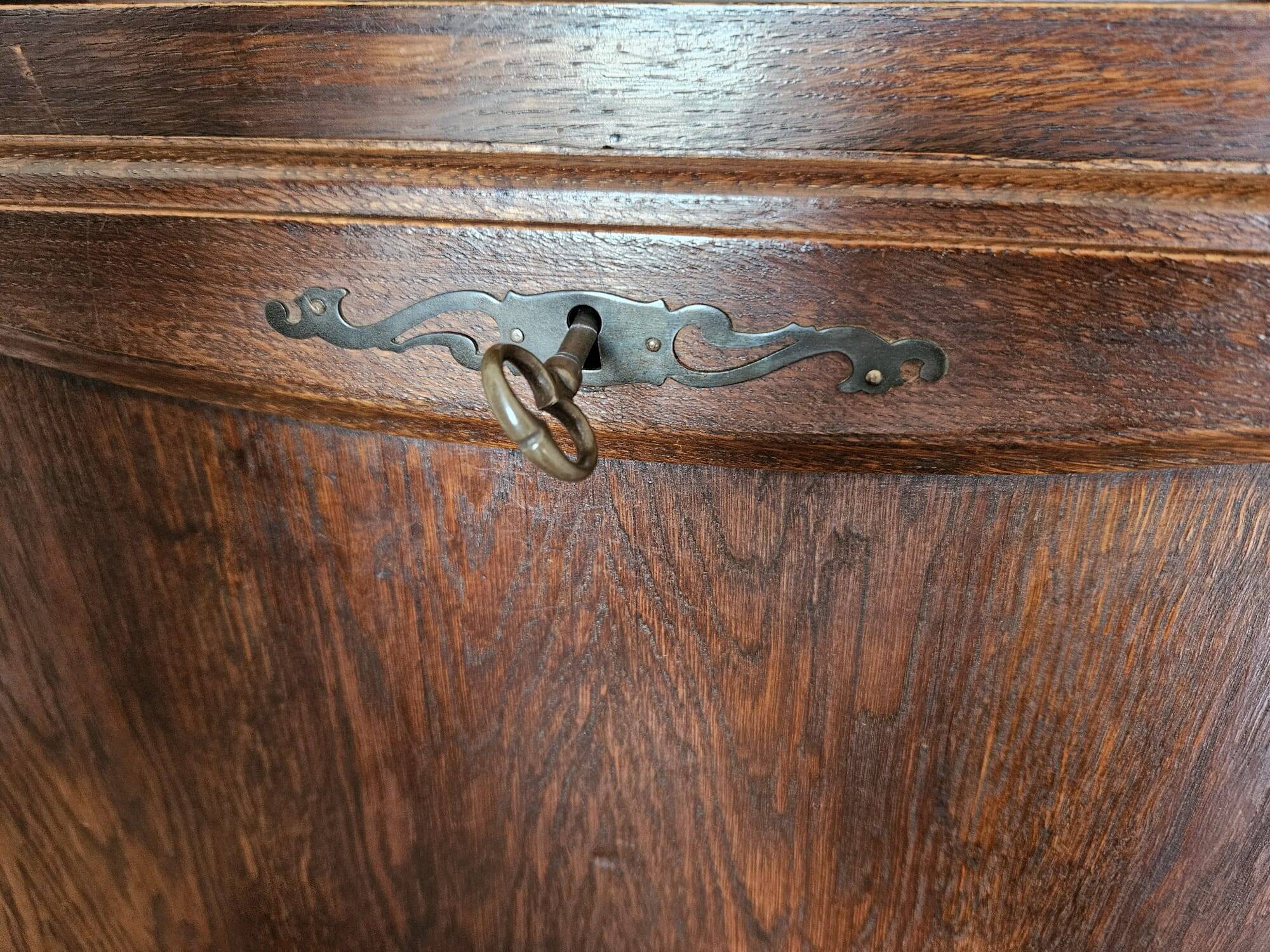 Secrétaire en chêne vintage
