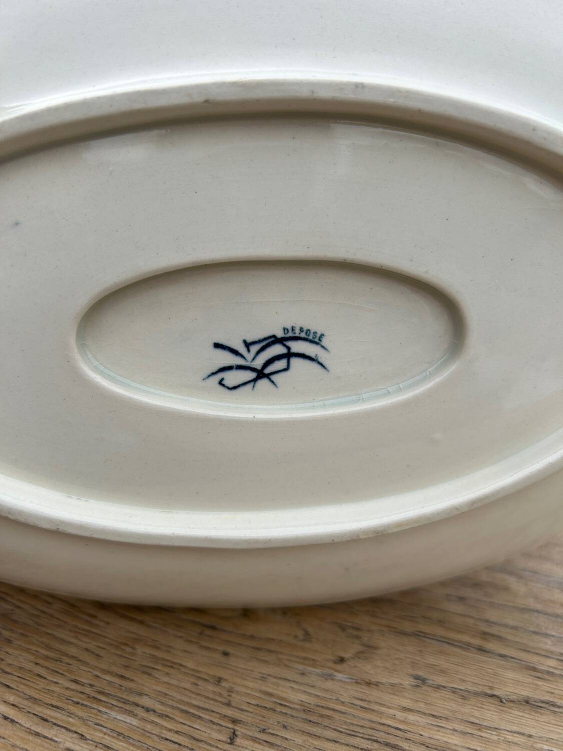 Saucière Lunéville Keller et Guerin Cigogne