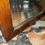Coiffeuse art deco en acajou miroir triptyque