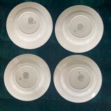 4 hollow plates St Amand iron earth