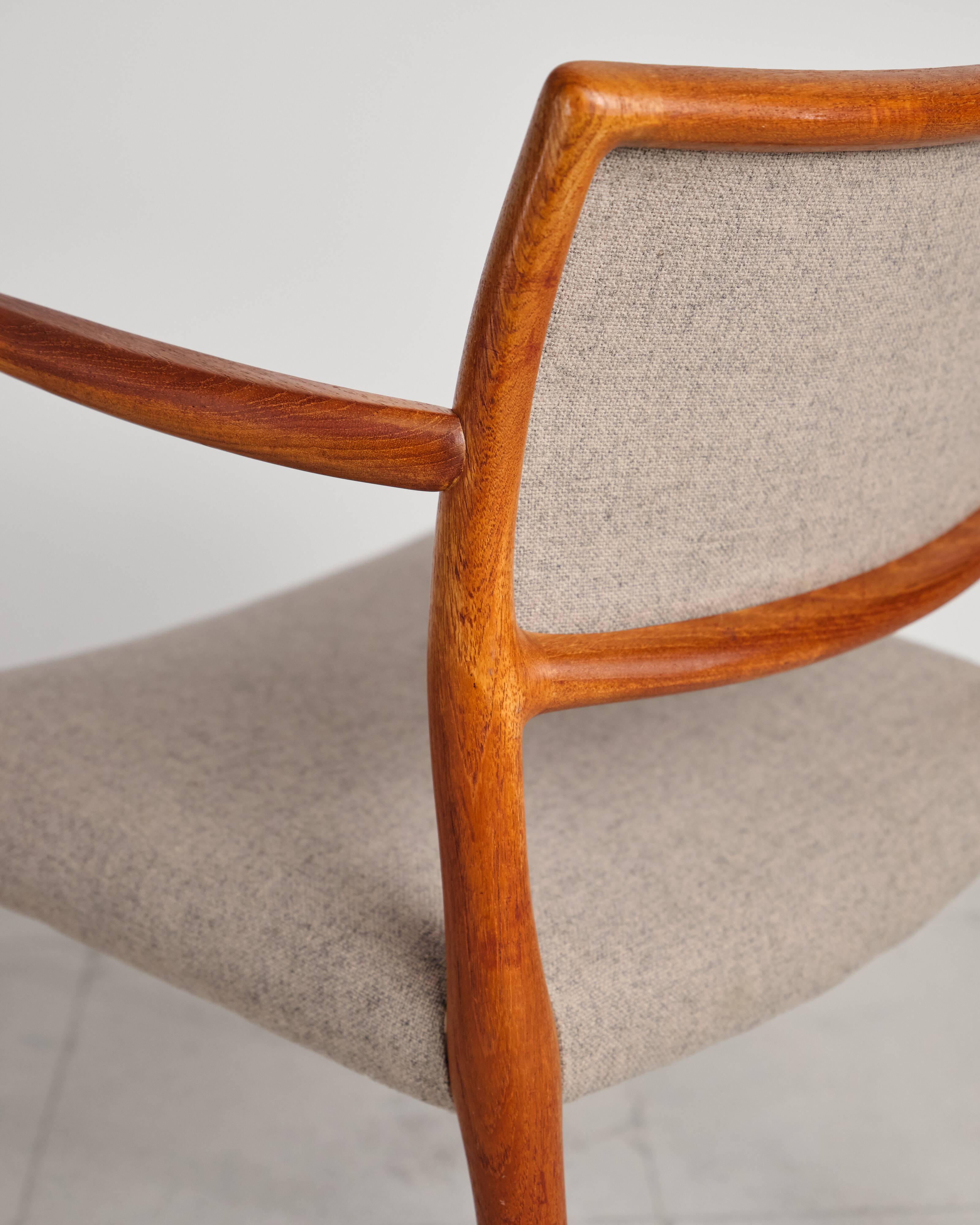 Ensemble de 2 fauteuils danois Niels O. Møller 65, design du XXe siècle