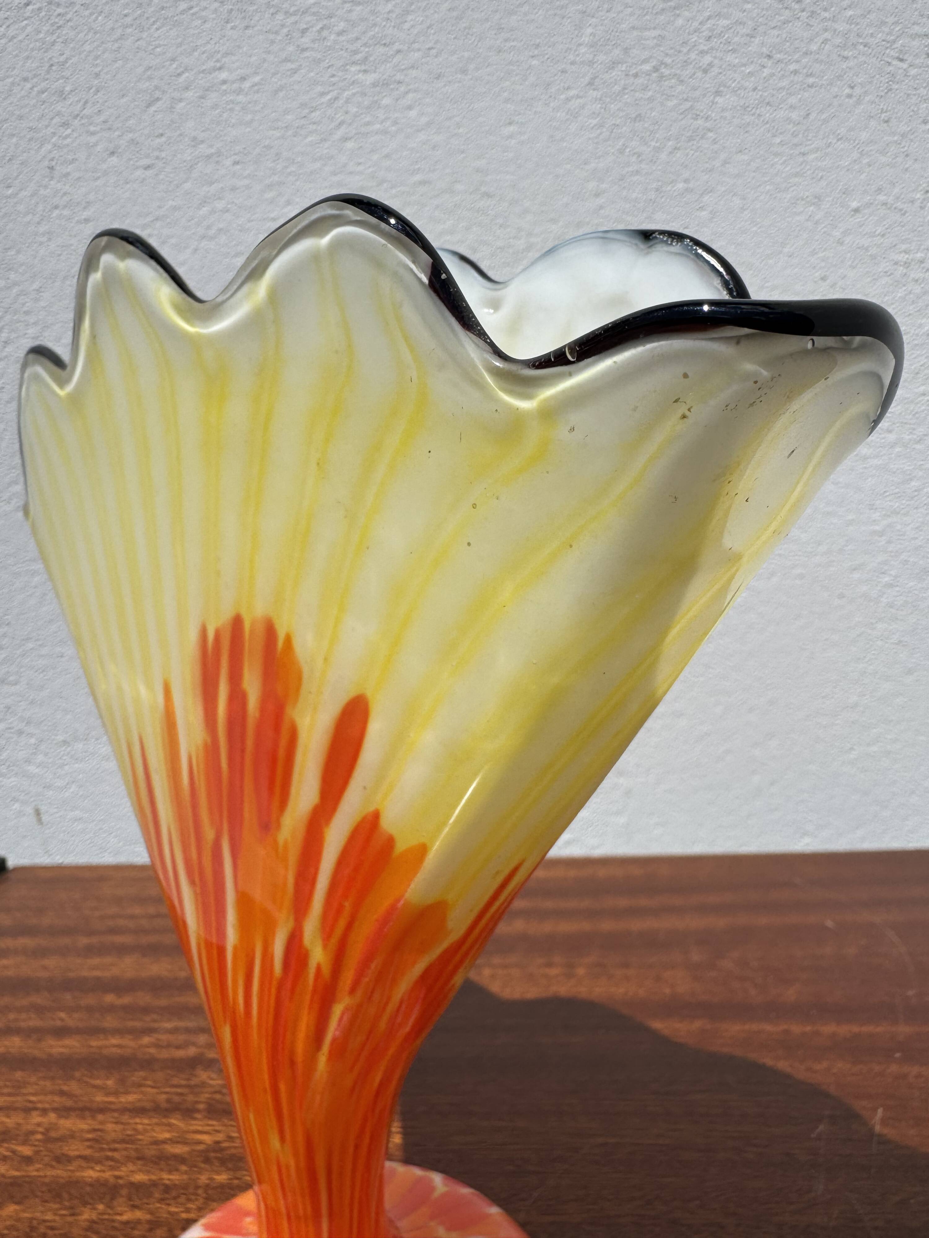 Vase éventail Franz Welz Art Déco