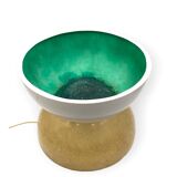 Planter / Pot fiberglass lamp, Luci Milano Italy, 1970s